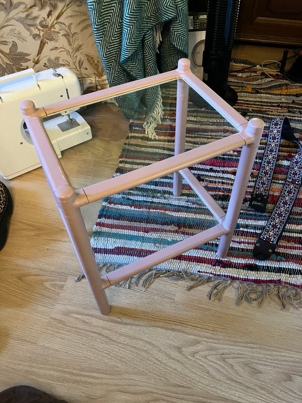 Klein glazen tafeltje, Ophalen, Zo goed als nieuw, Overige typen, Minder dan 2 meter