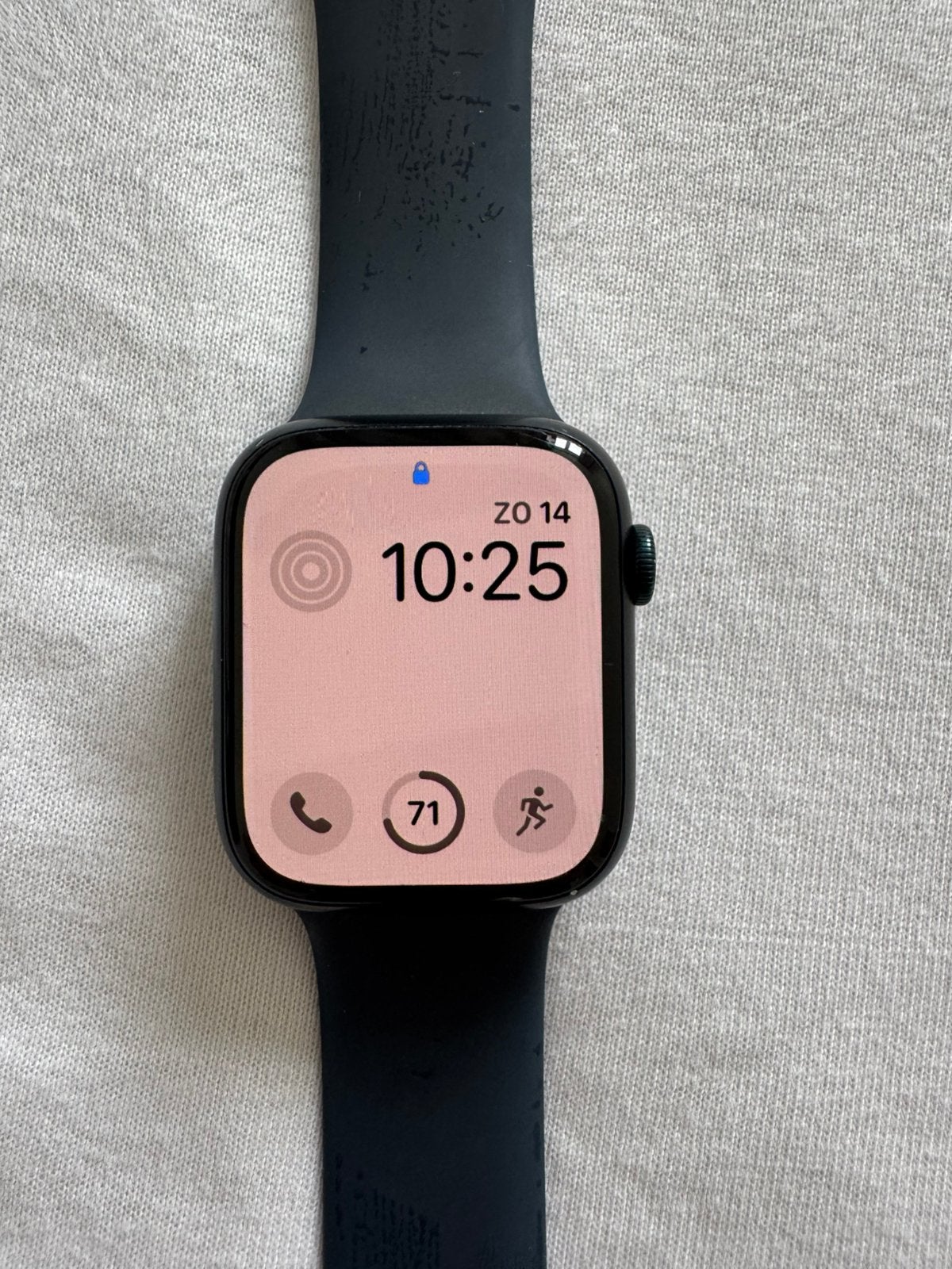 Apple Watch Series 8, Ophalen of Verzenden, Gebruikt, Zwart, IOS