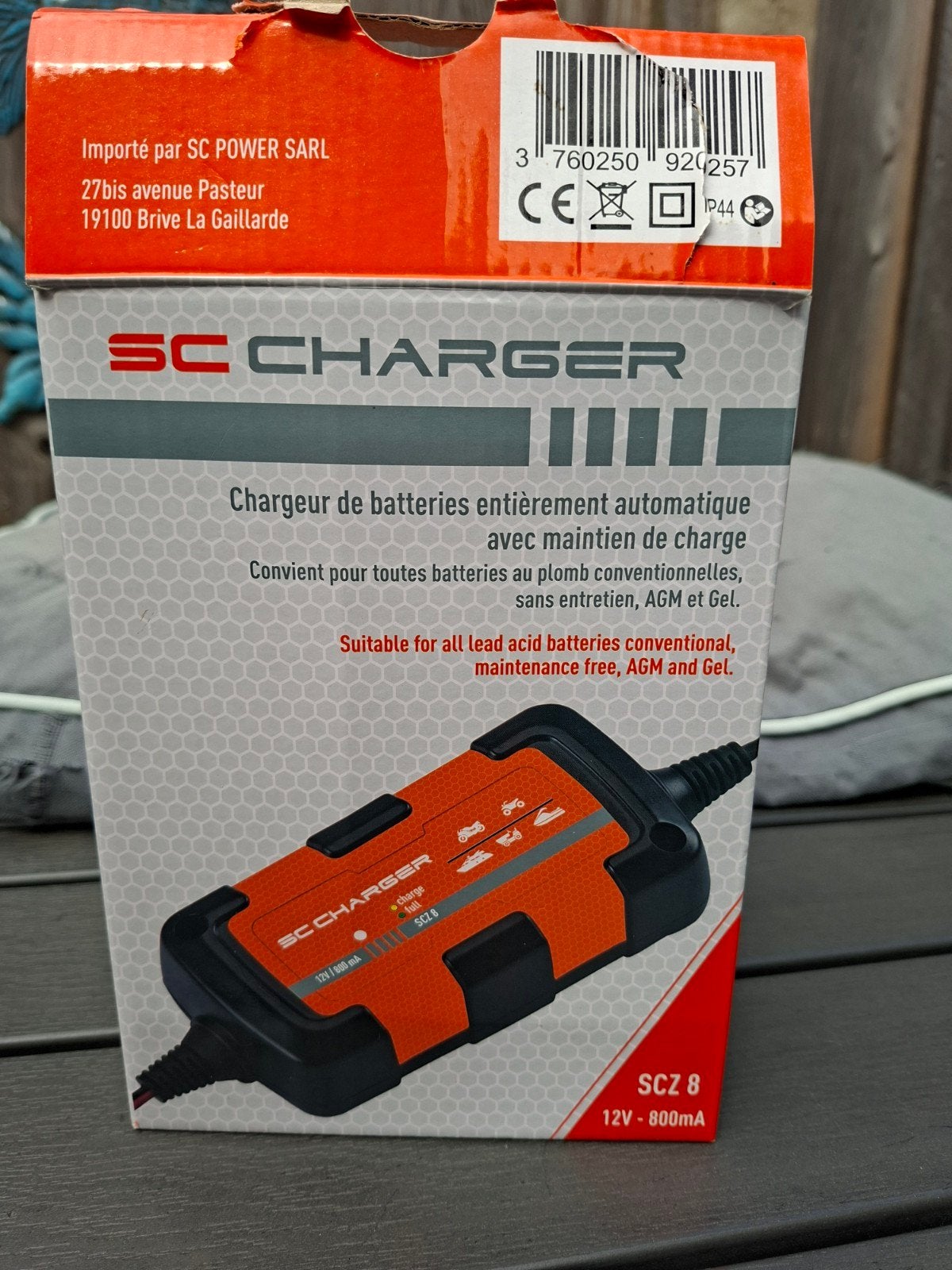 SC Charger SCZ 8 Acculader 12V - 800mA, Fietsen en Brommers, Ophalen, Zo goed als nieuw, Overige typen