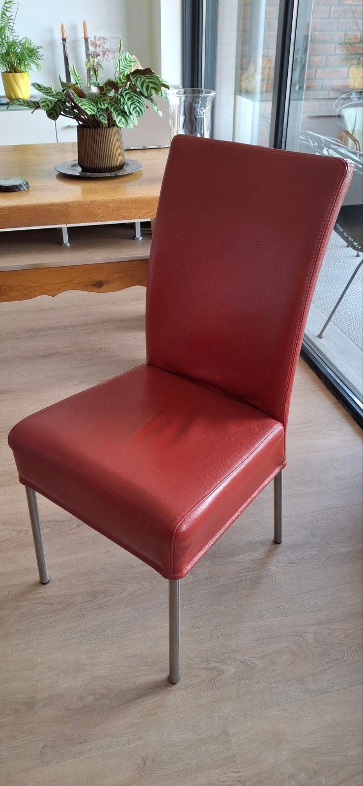 lederen eetkamerstoelen, Ophalen, Leer, Zo goed als nieuw, Vijf, Zes of meer stoelen