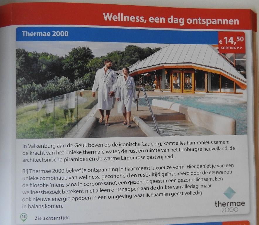 Thermen of Wellness, Tickets en Kaartjes, Kortingen en Cadeaubonnen, Drie personen of meer, Kortingsbon, Spa of Sauna