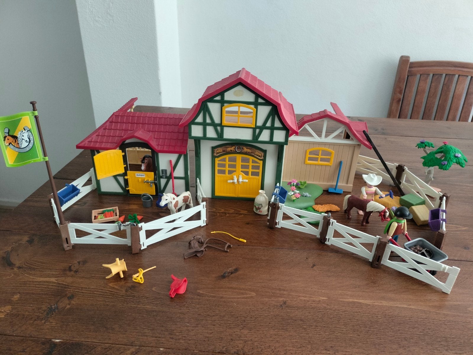 paarden manege groot van Playmobil, Kinderen en Baby's, Ophalen of Verzenden, Zo goed als nieuw