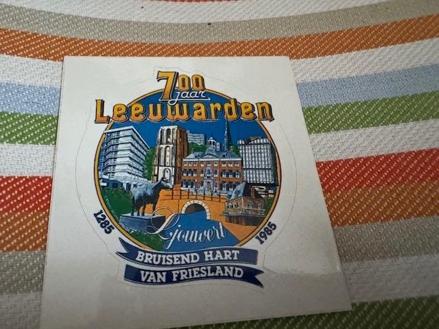 Sticker 700 jaar Leeuwarden, Verzamelen, Stickers, Ophalen of Verzenden, Nieuw, Overige typen