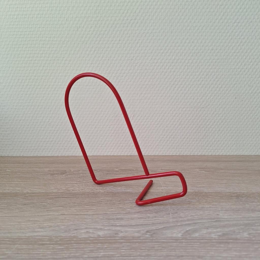 Vintage rode Ikea Flit boekensteun bookend, Ophalen of Verzenden, Zo goed als nieuw