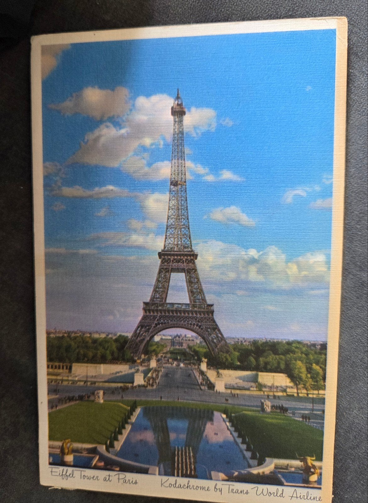 Eiffeltoren Parijs, Ophalen of Verzenden, 1940 tot 1960, Gelopen, Frankrijk