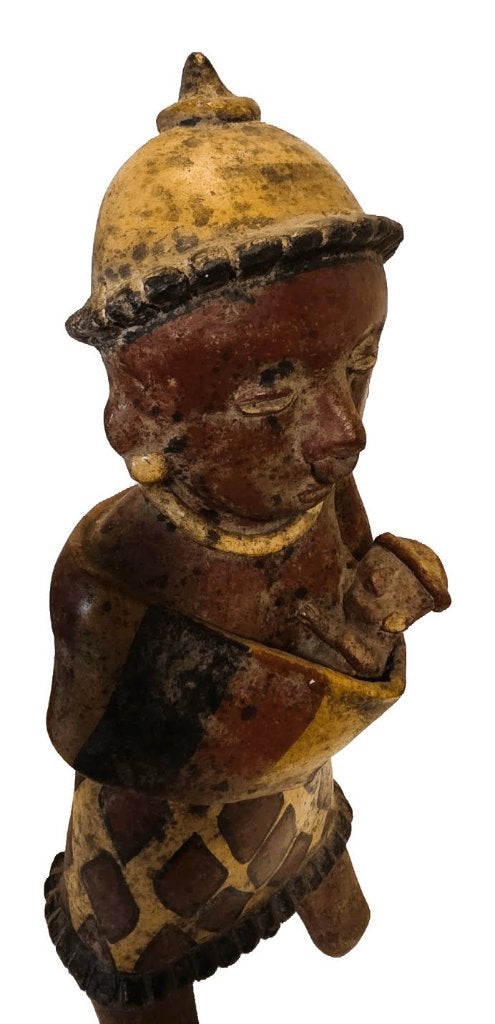 Keramiek Afrikaans beeld van Moeder en kind., Antiek en Kunst, Ophalen of Verzenden