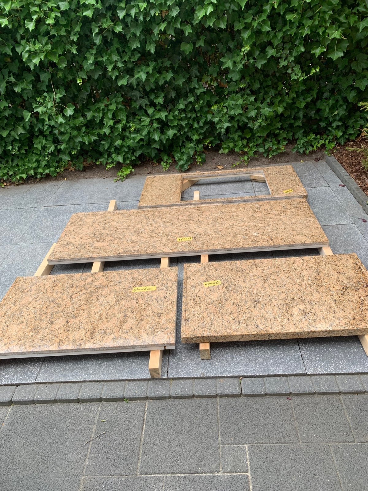 Aanrechtbladen voor eventueel buitenkeuken, Ophalen of Verzenden, Gebruikt, Overige materialen