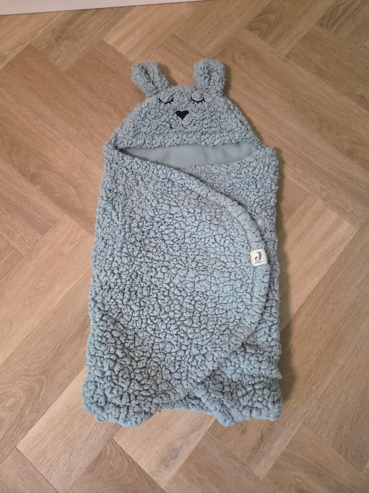 Zachte baby wikkeldeken voor in autostoel., Ophalen, Zo goed als nieuw, 100 cm of meer, Deken