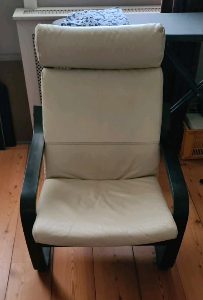 Ikea stoel zwart, Ophalen, Gebruikt, Hout, 50 tot 75 cm