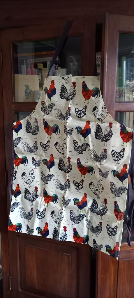 Kookschort met kippen erop, Ophalen of Verzenden, Zo goed als nieuw, Schort
