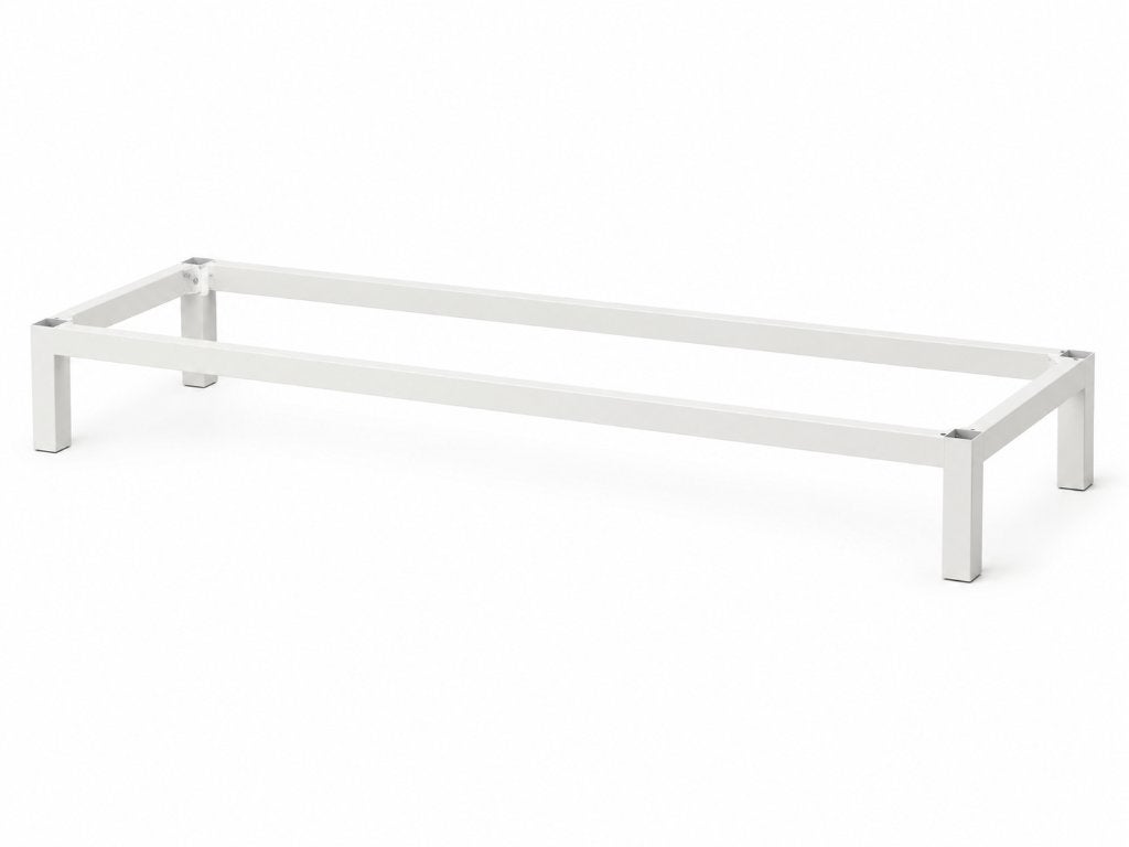 IKEA Wit Metalen Meubelonderstel / Frame met 4 Poten, Doe-het-zelf en Verbouw, Ophalen, 100 tot 250 mm, ., Overige typen