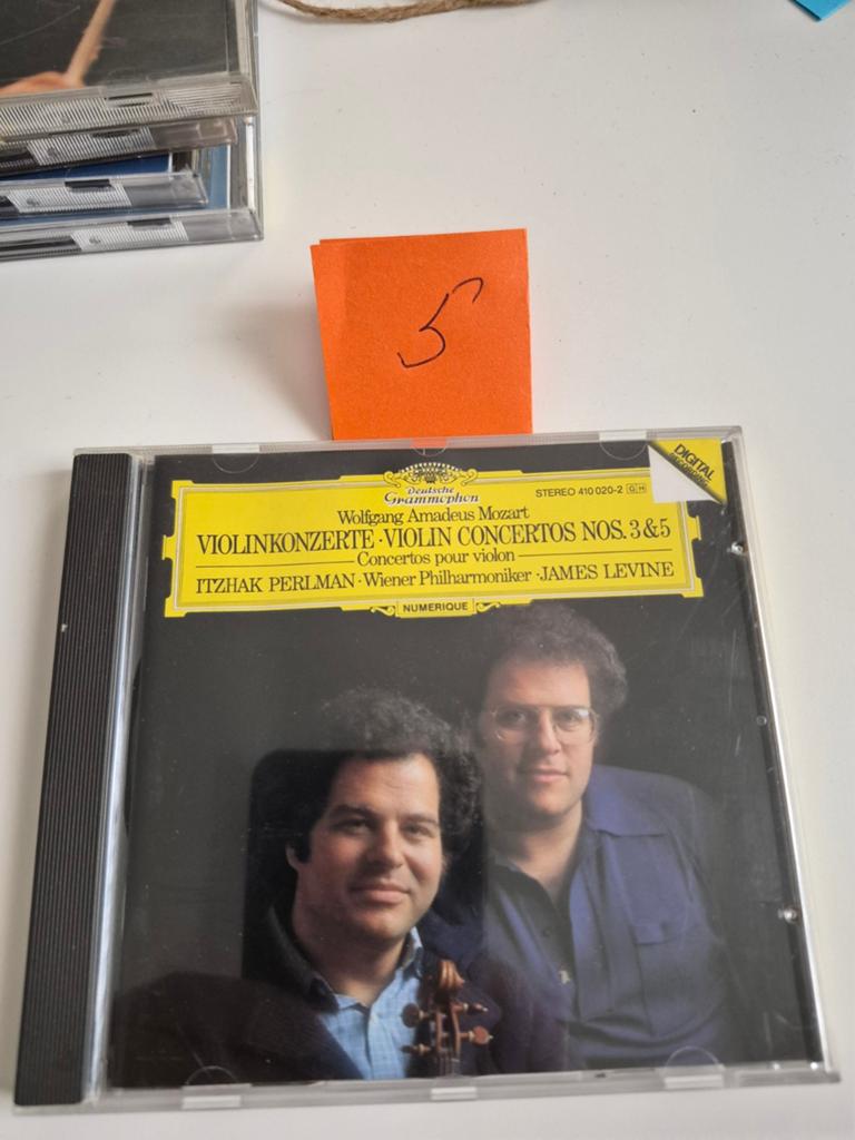 Mozart Vioolconcerten 3 & 5 - Perlman, Levine CD, Ophalen of Verzenden
