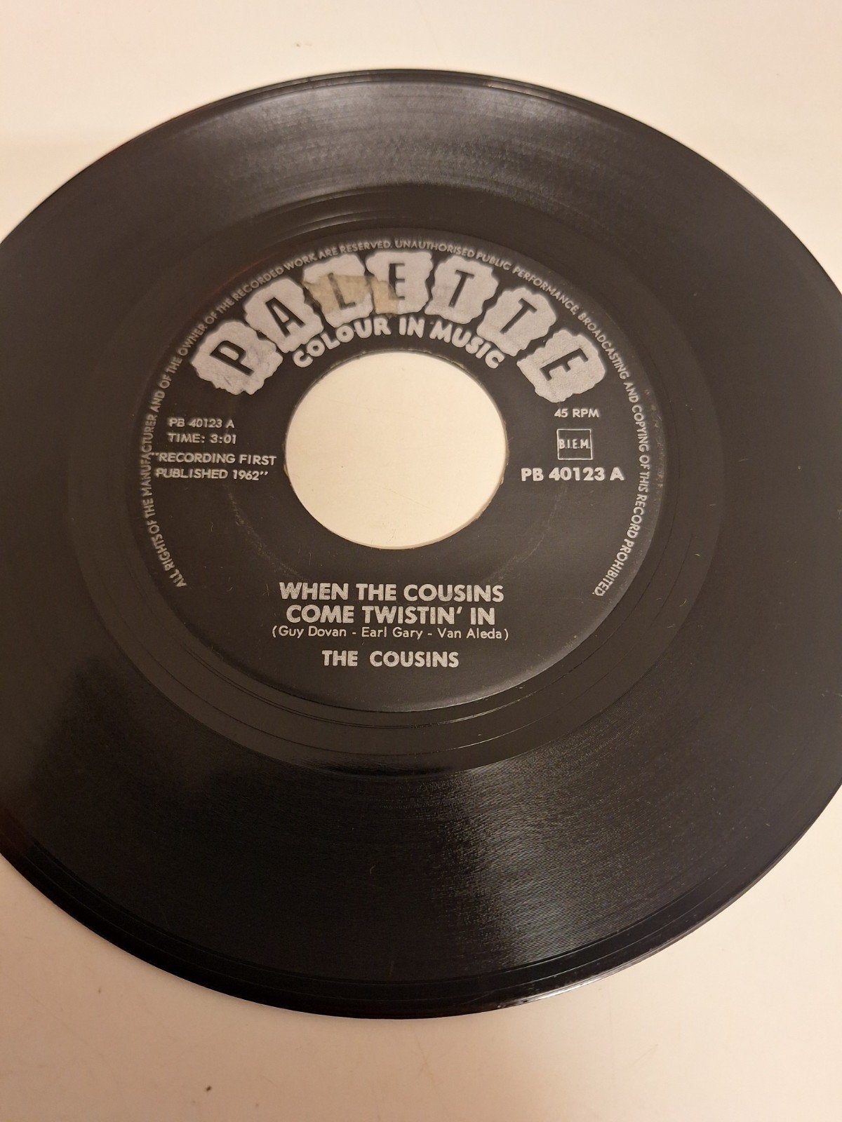 The Cousins - When the Cousins come twistin' in, 1962., Verzenden, 7 inch, Rock-'n-roll
