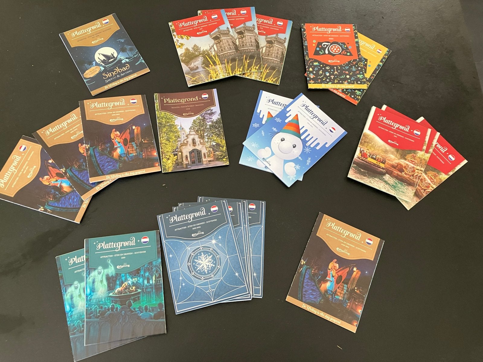 Diverse Efteling Plattegronden - Collectie, Ophalen of Verzenden, Zo goed als nieuw, Overige typen