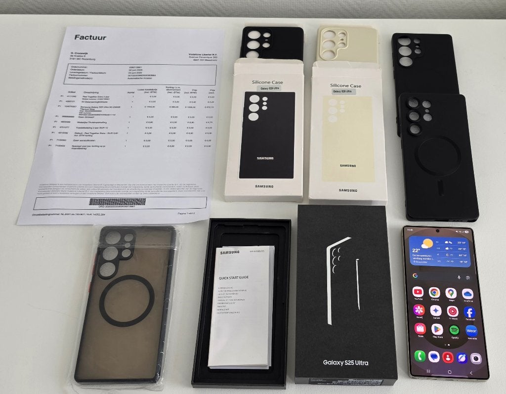 Samsung Galaxy S25 Ultra 256GB Titanium Gray – Nieuwstaat, Telecommunicatie, Mobiele telefoons | Samsung, 256 GB, Ophalen of Verzenden