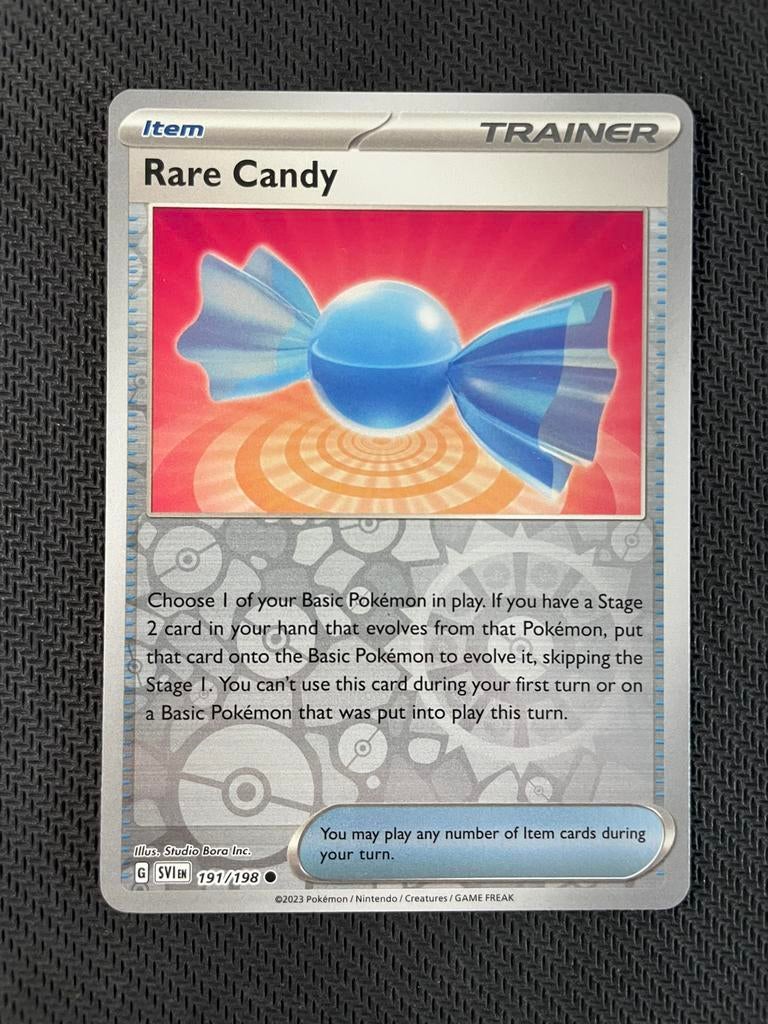 Rare Candy 191/198 Reverse Holo Scarlet & Violet Packfresh, Verzenden, Zo goed als nieuw