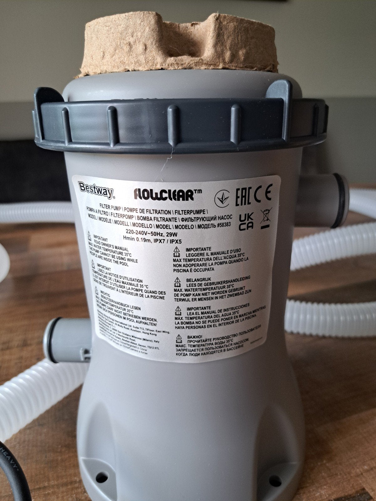 Bestway Zwembad Filterpomp model 58383 - Nieuw in doos, Ophalen of Verzenden, Nieuw, Zwembadpomp
