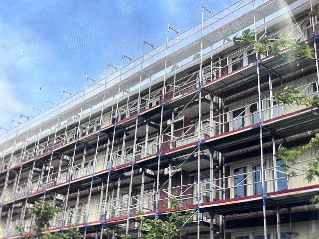 Layer Blitz renovatie steiger, Ophalen, Gebruikt, Gevelsteiger, 5 meter of hoger