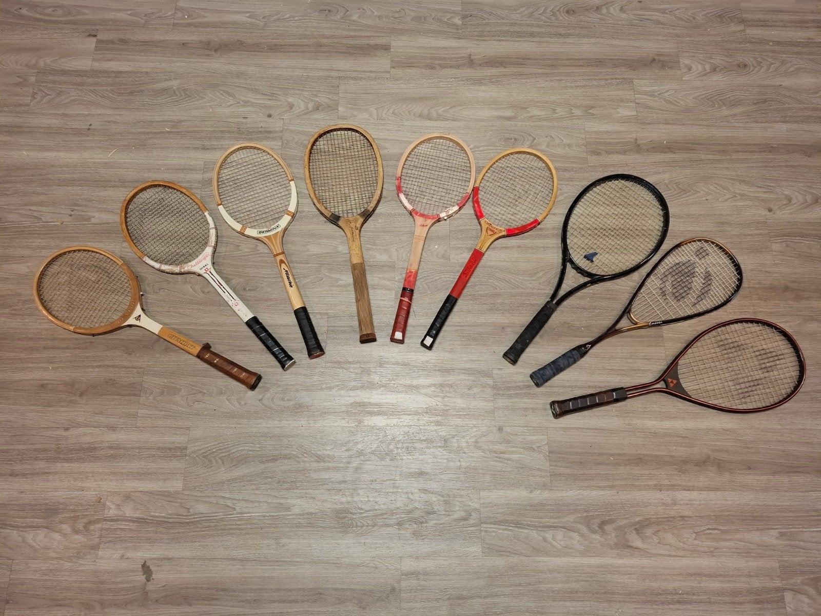 Tennisrackets Hout & Oud, Sport en Fitness, Tennis, Ophalen, Gebruikt, Racket, Overige merken