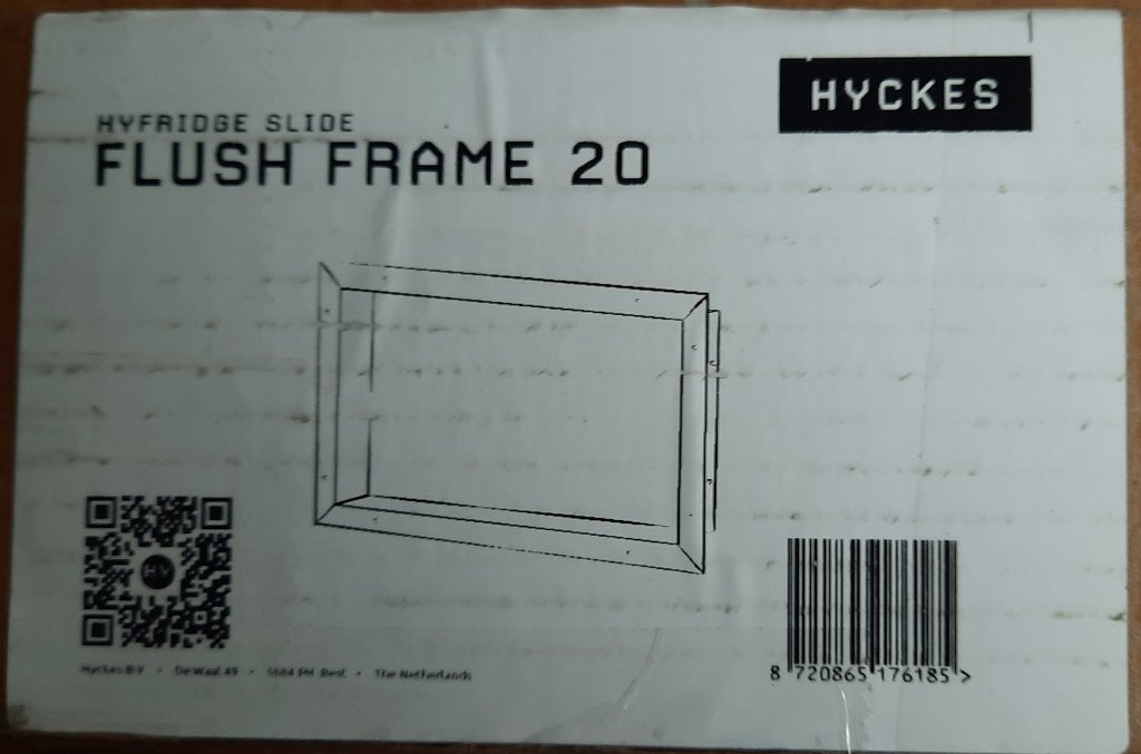 Hyckes Flush Frame 20  Voor schuiflade inbouw koelkast € 20, Ophalen of Verzenden, Nieuw, Koel-accessoire, Compressor