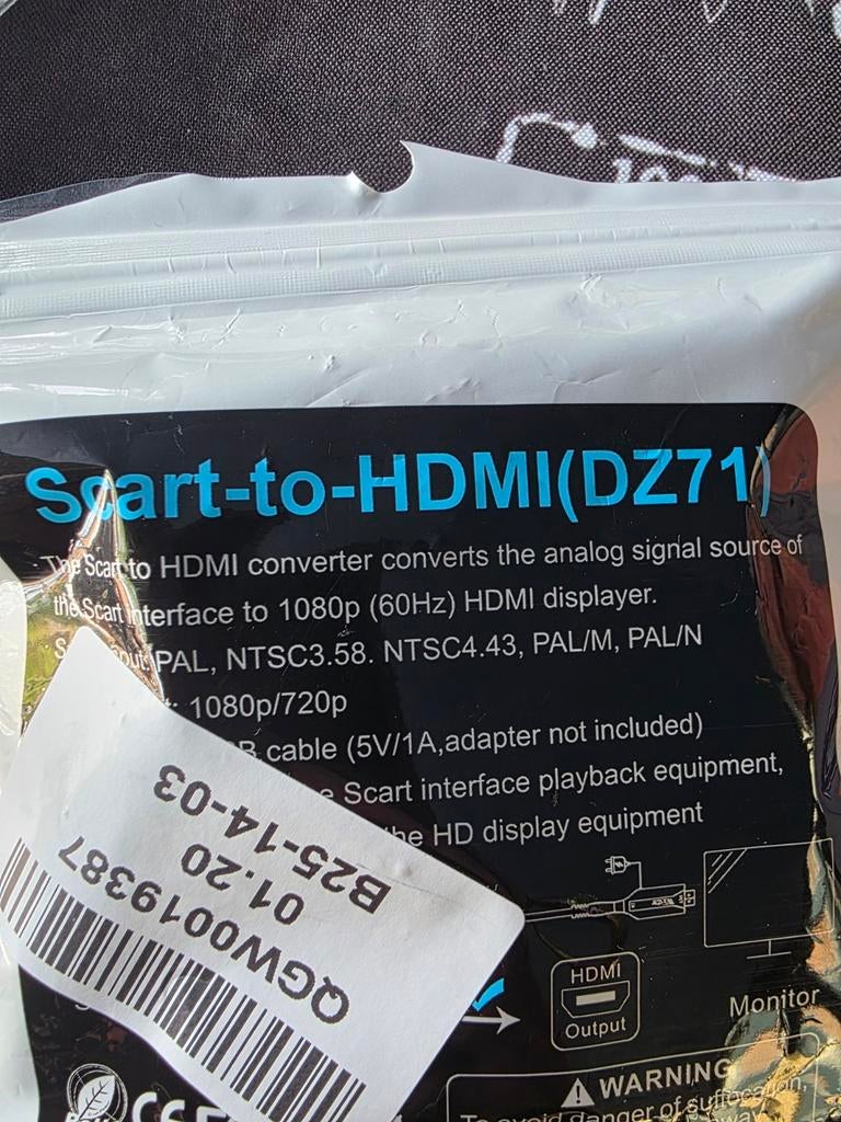 Scart naar HDMI (DZ71) converter, Ophalen of Verzenden