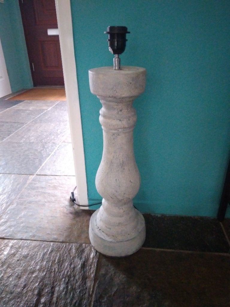 Mooie grote balusterlamp a la Aura Peeperkorn., Huis en Inrichting, Lampen | Tafellampen, Ophalen, Zo goed als nieuw, Steen/keramiek