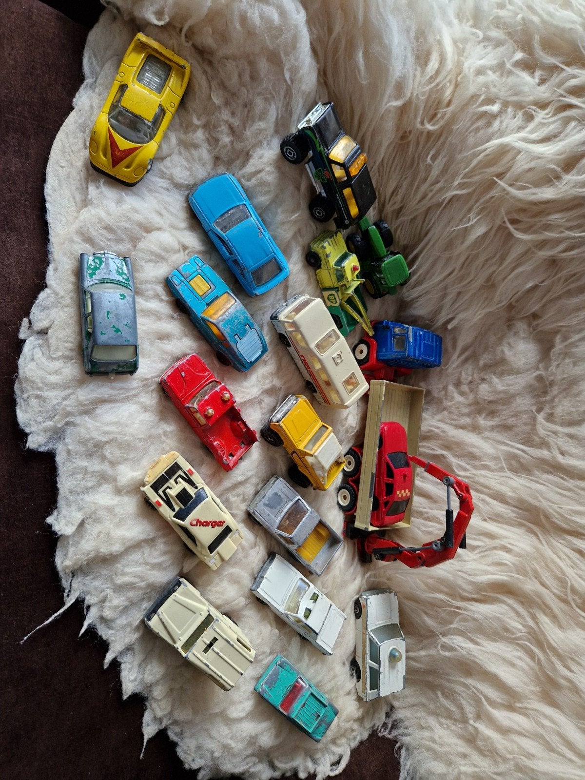 Partij vintage speelgoedauto's - diverse modellen Matchbox, Ophalen of Verzenden, Gebruikt