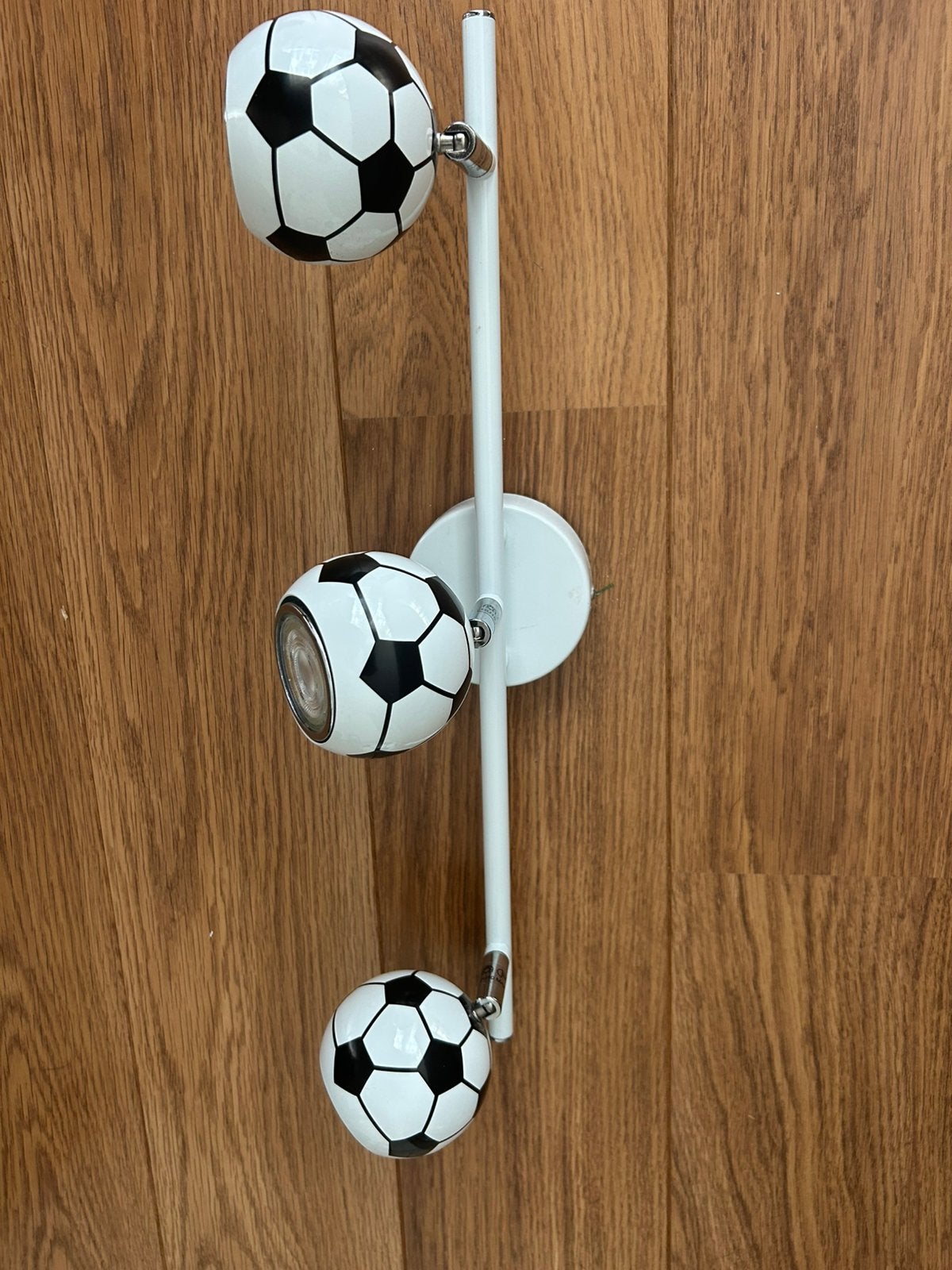 3-lichts voetbal plafondlamp, Ophalen, Zo goed als nieuw