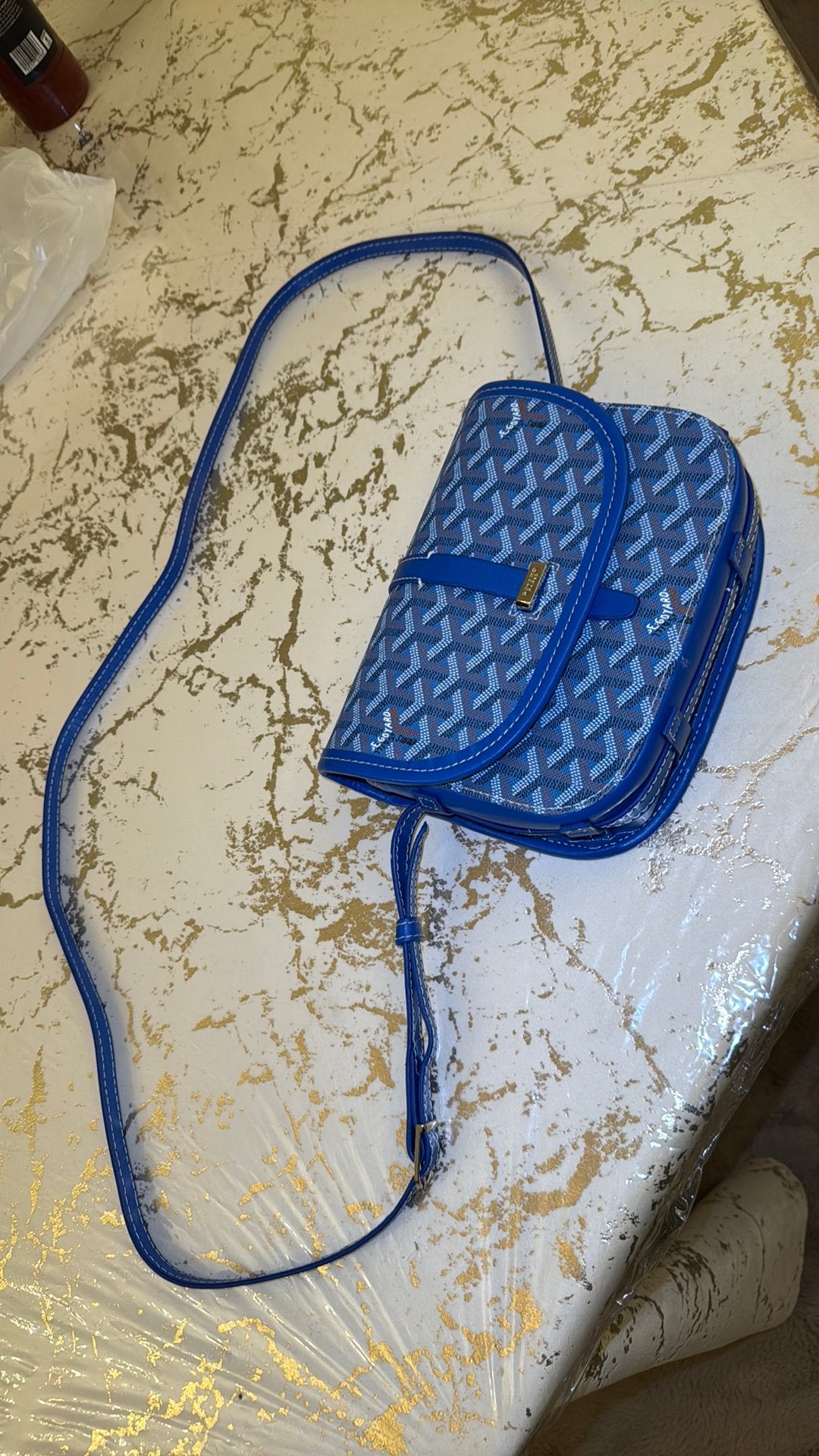 Goyard Tas, Ophalen of Verzenden, Zo goed als nieuw, Blauw, Shopper