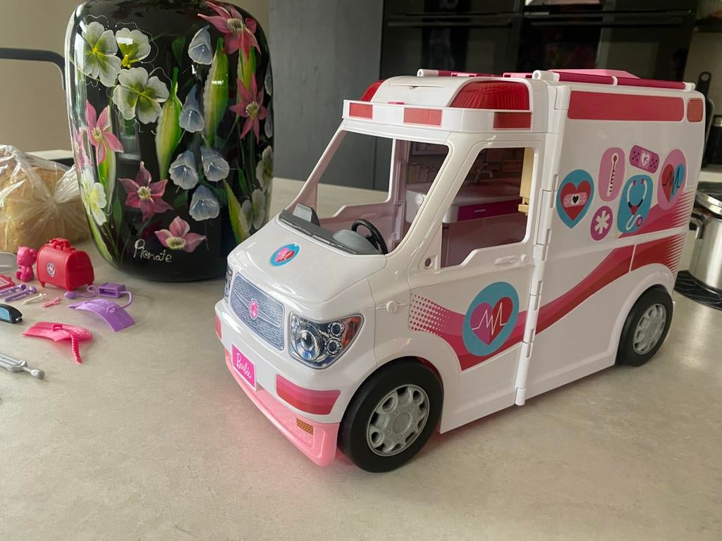 Barbie Ambulance, Ophalen, Gebruikt