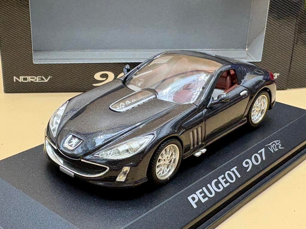 Peugeot 907 V12 1:43 Norev, Hobby en Vrije tijd, Ophalen of Verzenden, Zo goed als nieuw, Auto, Norev
