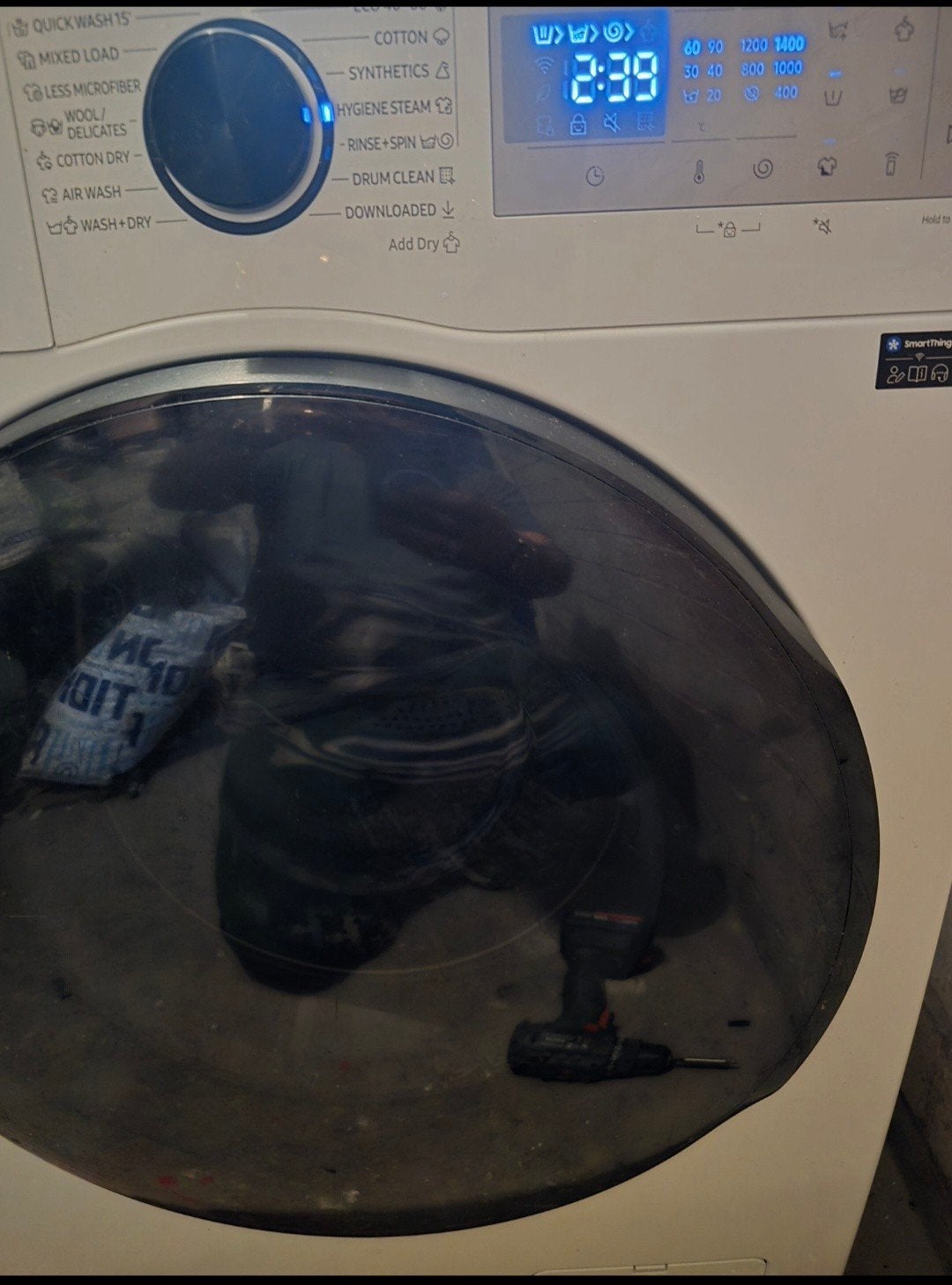 Samsung WD90DG5B15BH Wasmachine - 9kg was, 6kg droog, Witgoed en Apparatuur, 1200 tot 1600 toeren, 8 tot 10 kg, Zo goed als nieuw