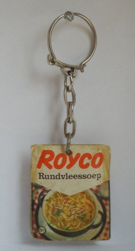 Sl239 sleutelhanger royco rundvleessoep, Ophalen of Verzenden, Gebruikt