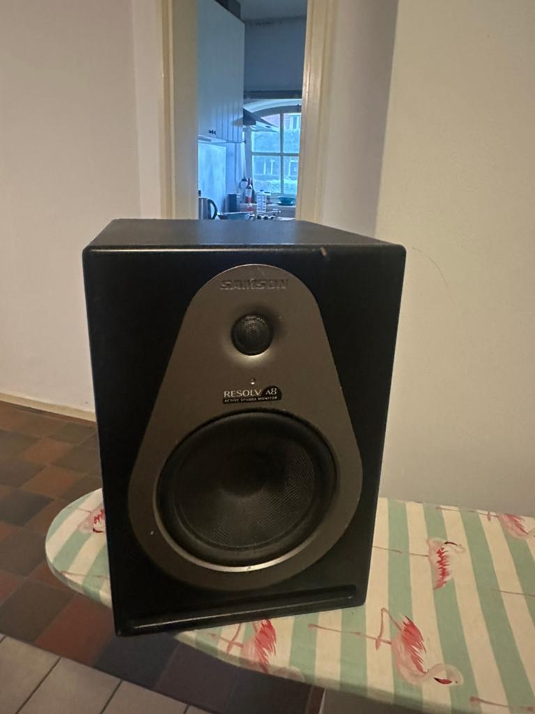 Studio monitoren 1xSamson resolv A8 & 1xSamson resolv se8, Audio, Tv en Foto, Luidsprekers, Gebruikt, 60 tot 120 watt, Front, Rear of Stereo speakers