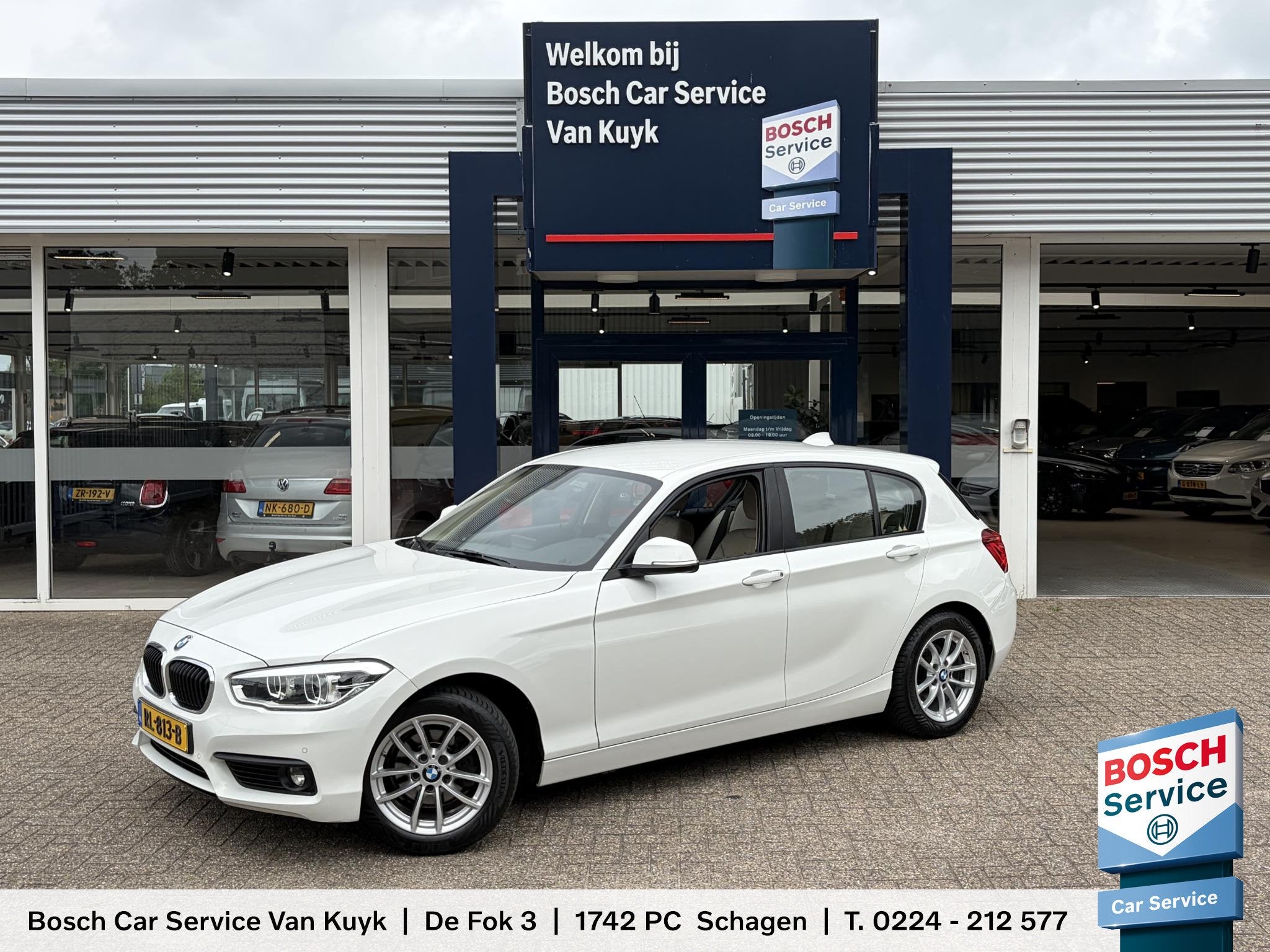 BMW 1-serie 118i Corporate Lease High Executive / Automaat /, Auto's, Gebruikt, Wit, Bedrijf, 650 kg