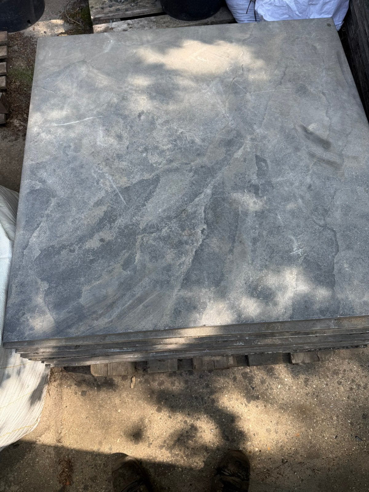 100x100x3cm hardsteen, Tuin en Terras, Tegels en Klinkers, Ophalen, Gebruikt, Terrastegels, Natuursteen