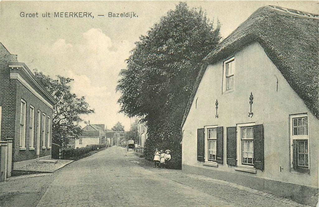 702-045-047 Meerkerk Bazeldijk, Verzamelen, Ansichtkaarten | Nederland, Verzenden, Voor 1920, Zuid-Holland