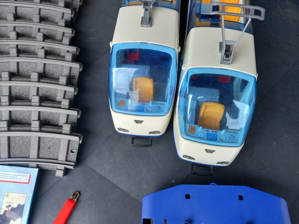 Playmobil trein 4016 met oplaadbare batterij en lader, Ophalen of Verzenden, Gebruikt, Complete set