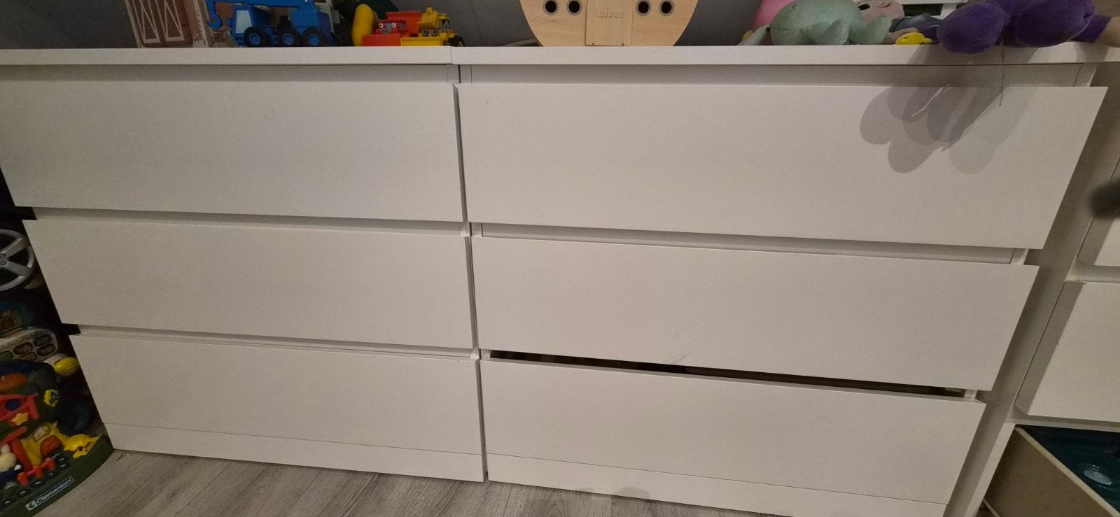 2x IKEA MALM ladekast met 3 lades, Ophalen, Gebruikt, 50 tot 100 cm, 3 of 4 laden