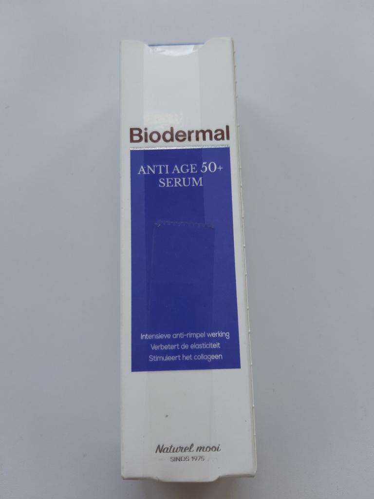 Biodermal Anti Age Serum 50+, Sieraden, Tassen en Uiterlijk, Uiterlijk | Gezichtsverzorging, Verzenden, Nieuw, Gehele gezicht