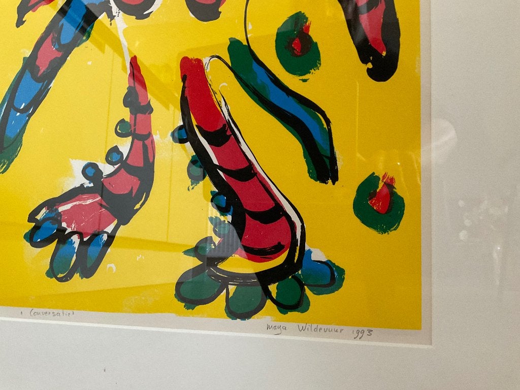 Prachtige zeefdruk Maya Wildevuur, Zeefdruk, Gesigneerd, Ophalen, Personages en Fantasiefiguren