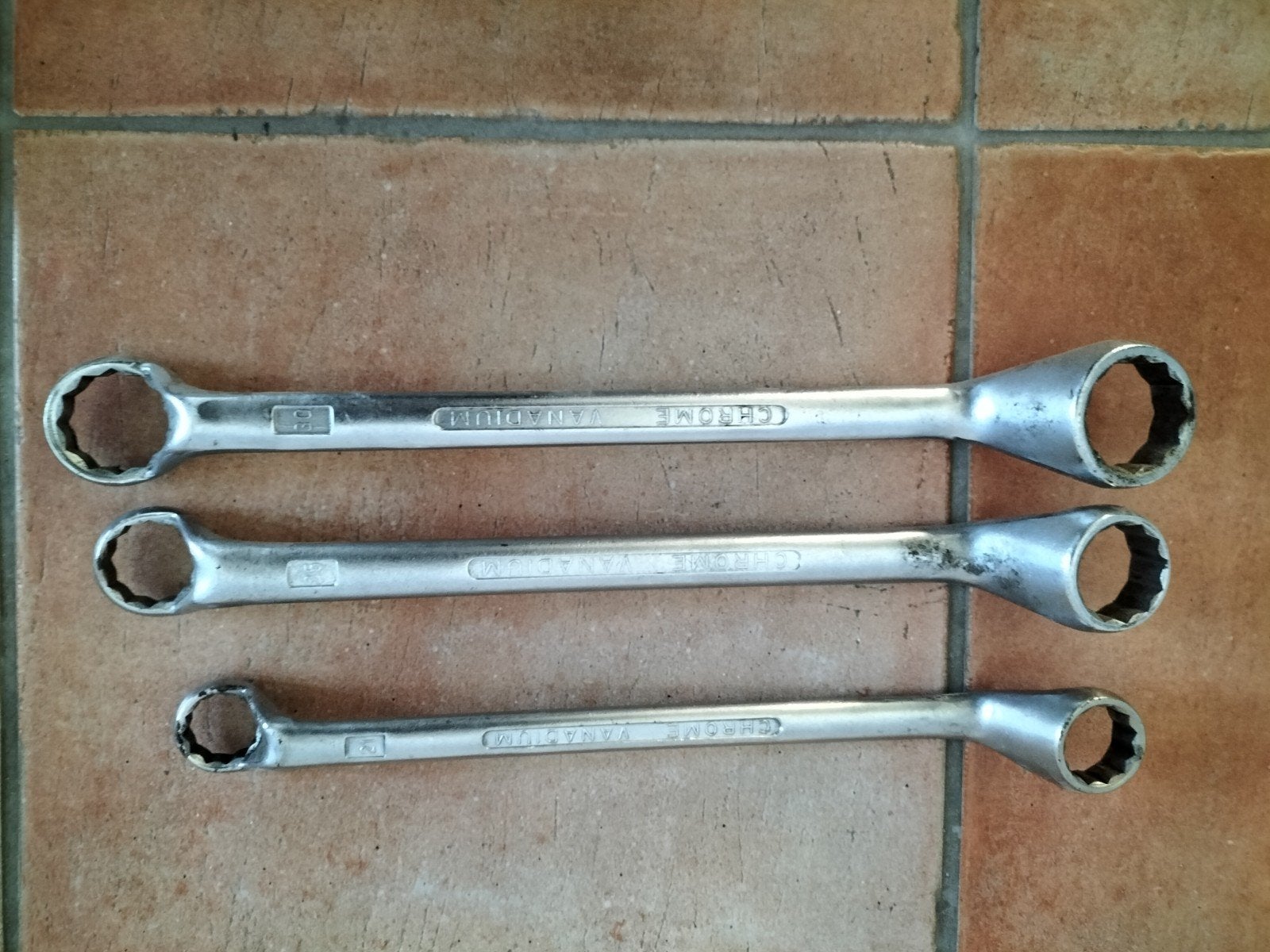 Vanadium chrome Ringsteeksleutels, Auto diversen, Ophalen of Verzenden, Gebruikt