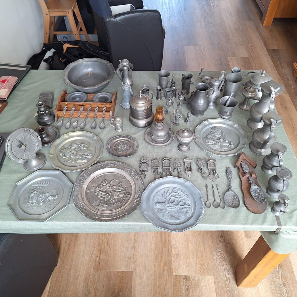 Tin collectie, Antiek en Kunst, Antiek | Tin, Ophalen of Verzenden