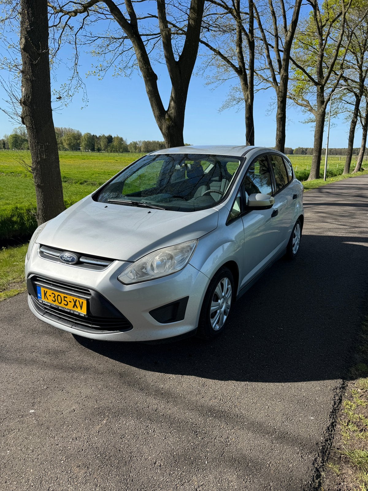 Ford C-Max 1.6 Ti-vct 63KW 2012 Grijs, Auto's, Ford, Particulier, C-Max, Benzine, B, MPV, Handgeschakeld, Geïmporteerd, Zilver of Grijs