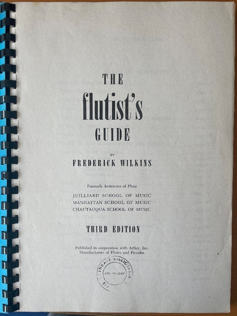 muziekboeken dwarsfluit, Ophalen, Gelezen, Artiest