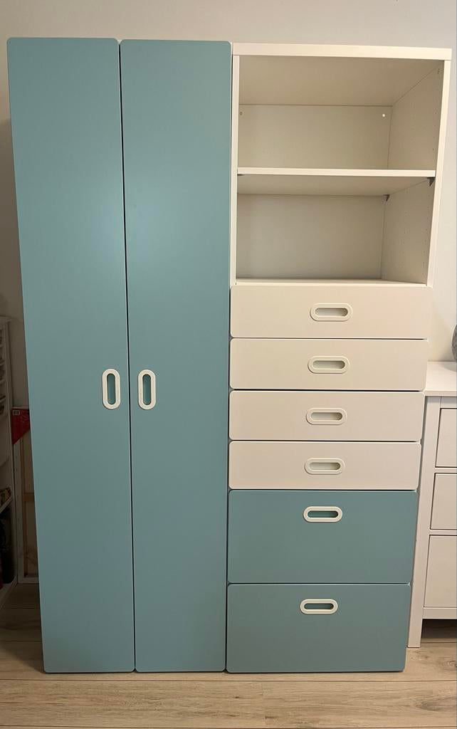 IKEA platsa kinder Kledingkast met lades en hangruimte, Huis en Inrichting, Kasten | Kledingkasten, Ophalen, Gebruikt, 100 tot 150 cm