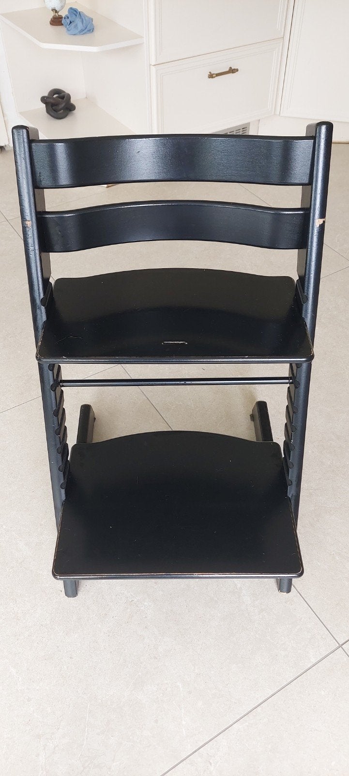 Stokke Tripp Trapp meegroeistoel – zwart – 2018, Ophalen, Gebruikt, Meegroeistoel
