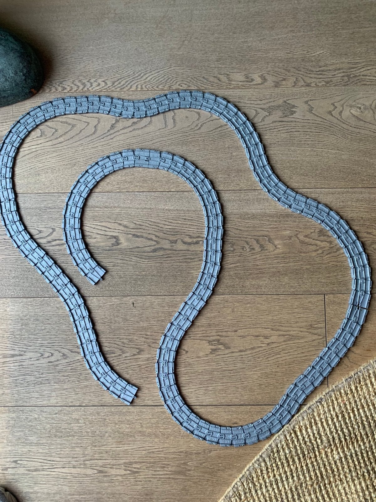 Drie sets flexibele plastic rails Thomas trein train Matte, Ophalen of Verzenden, Zo goed als nieuw