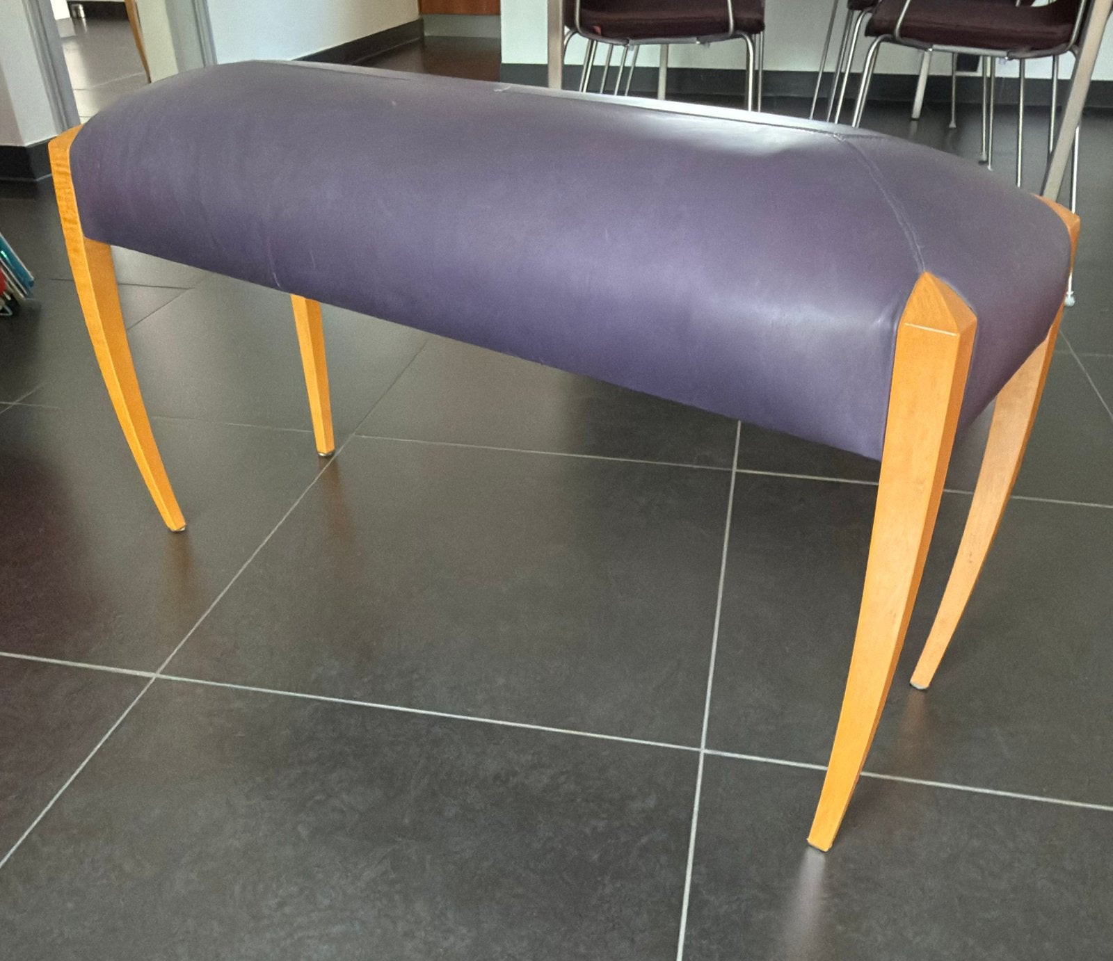 Bank Montis Octopus kleur aubergine, Ophalen, Gebruikt, Leer, 75 tot 100 cm