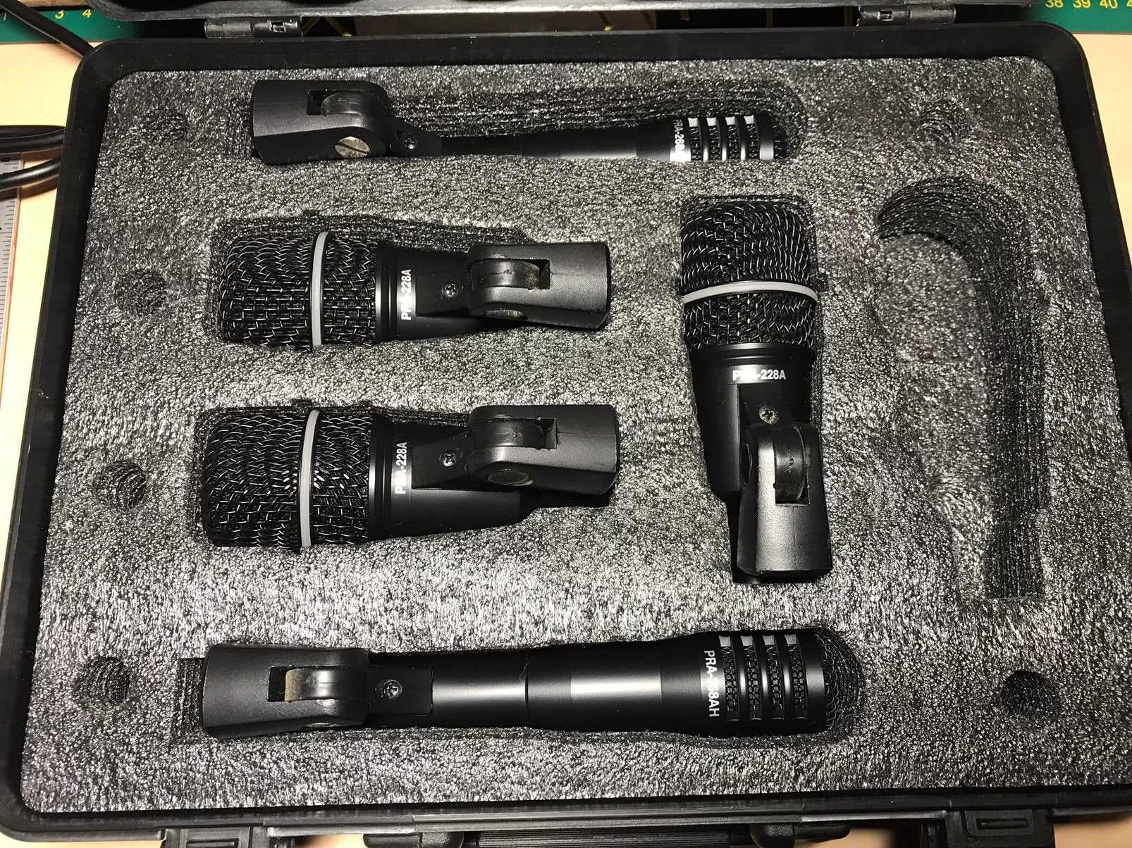 Te koop, microfoon set drumstel zonder bassdrum mic., Muziek en Instrumenten, Ophalen of Verzenden, Gebruikt, Instrumentmicrofoon